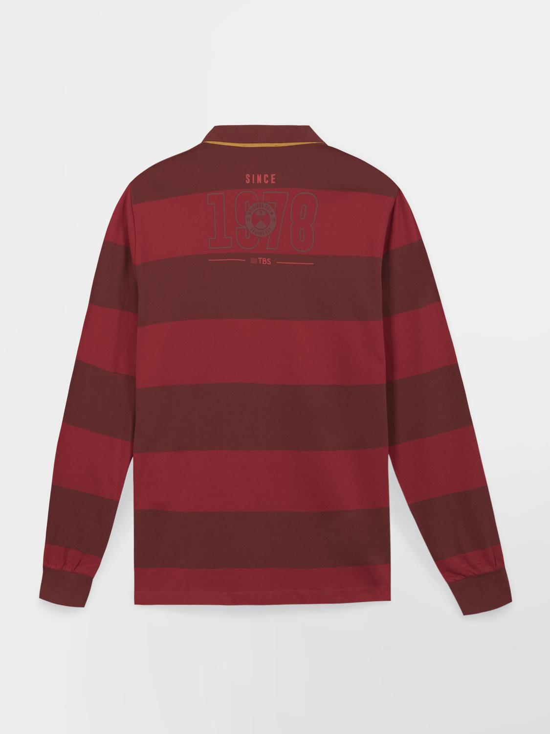 Polo Cepage Manches Longues Rouge MATIOPOL Polo Cepage Manches Longues Rouge MATIOPOL
