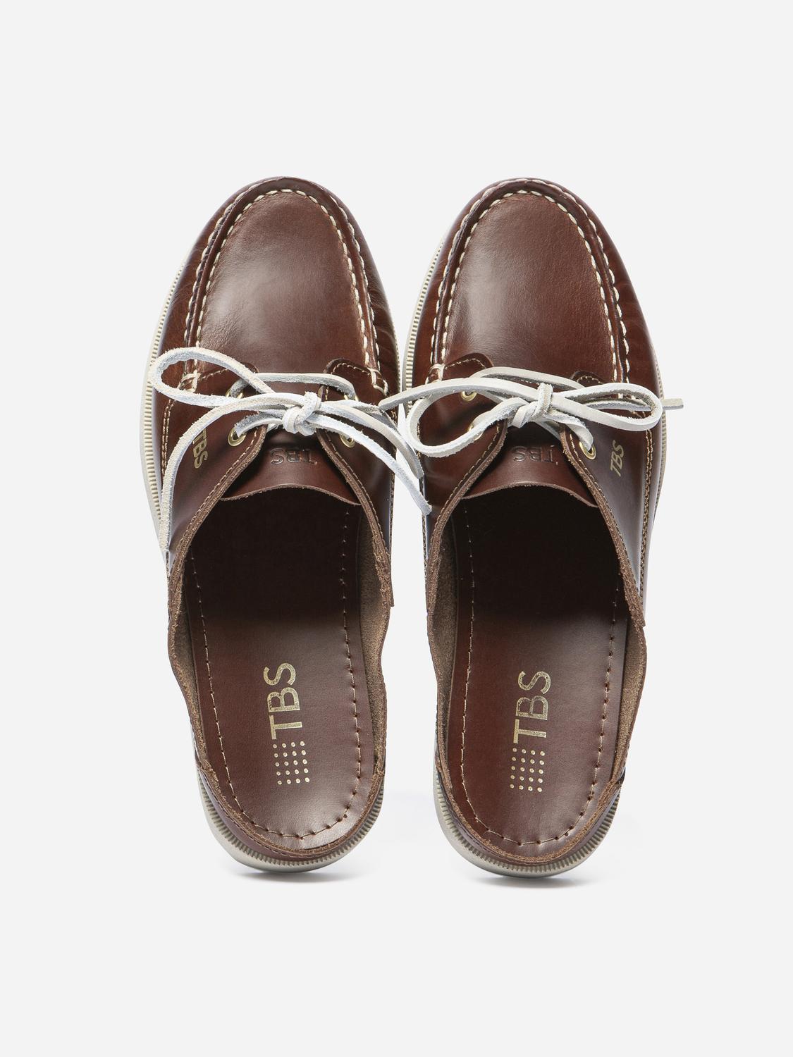 Mule Bateau Femme Cuir Marron PHELUME Mule Bateau Femme Cuir Marron PHELUME