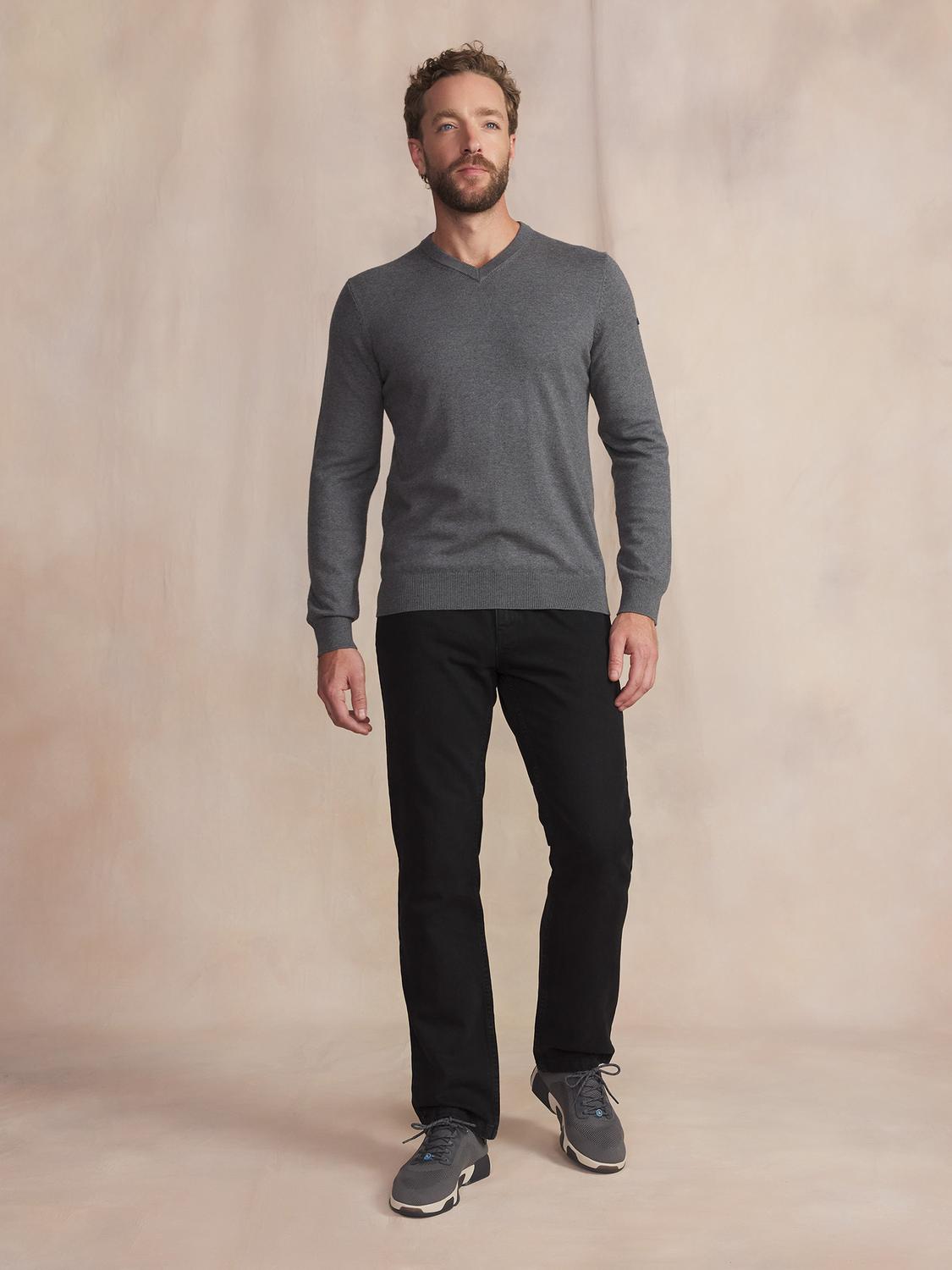 Pull Granit Manches Longues Gris MALIKVER