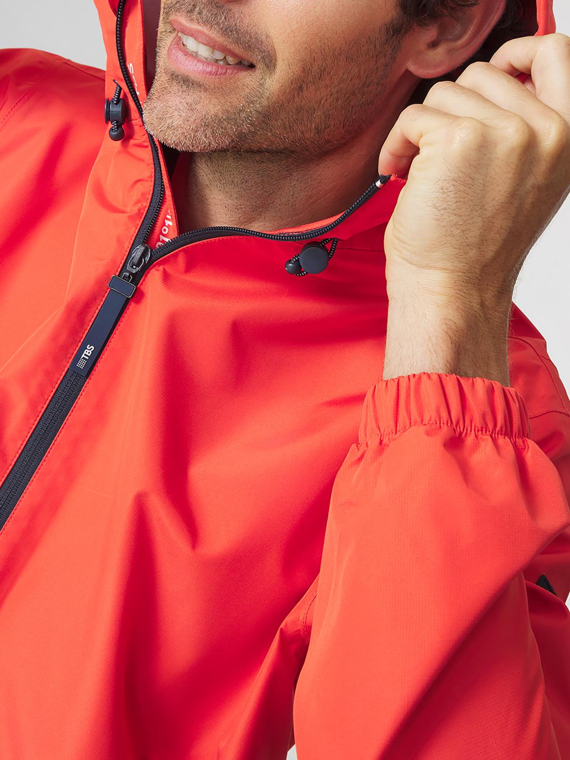 Coupe-Vent Homme Imperméable A Capuche Rouge WINDOBLO