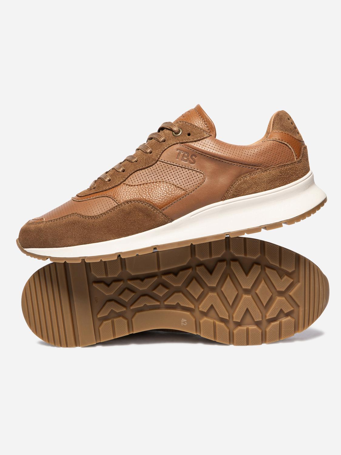 Tennis en toile homme cognac STEFANO