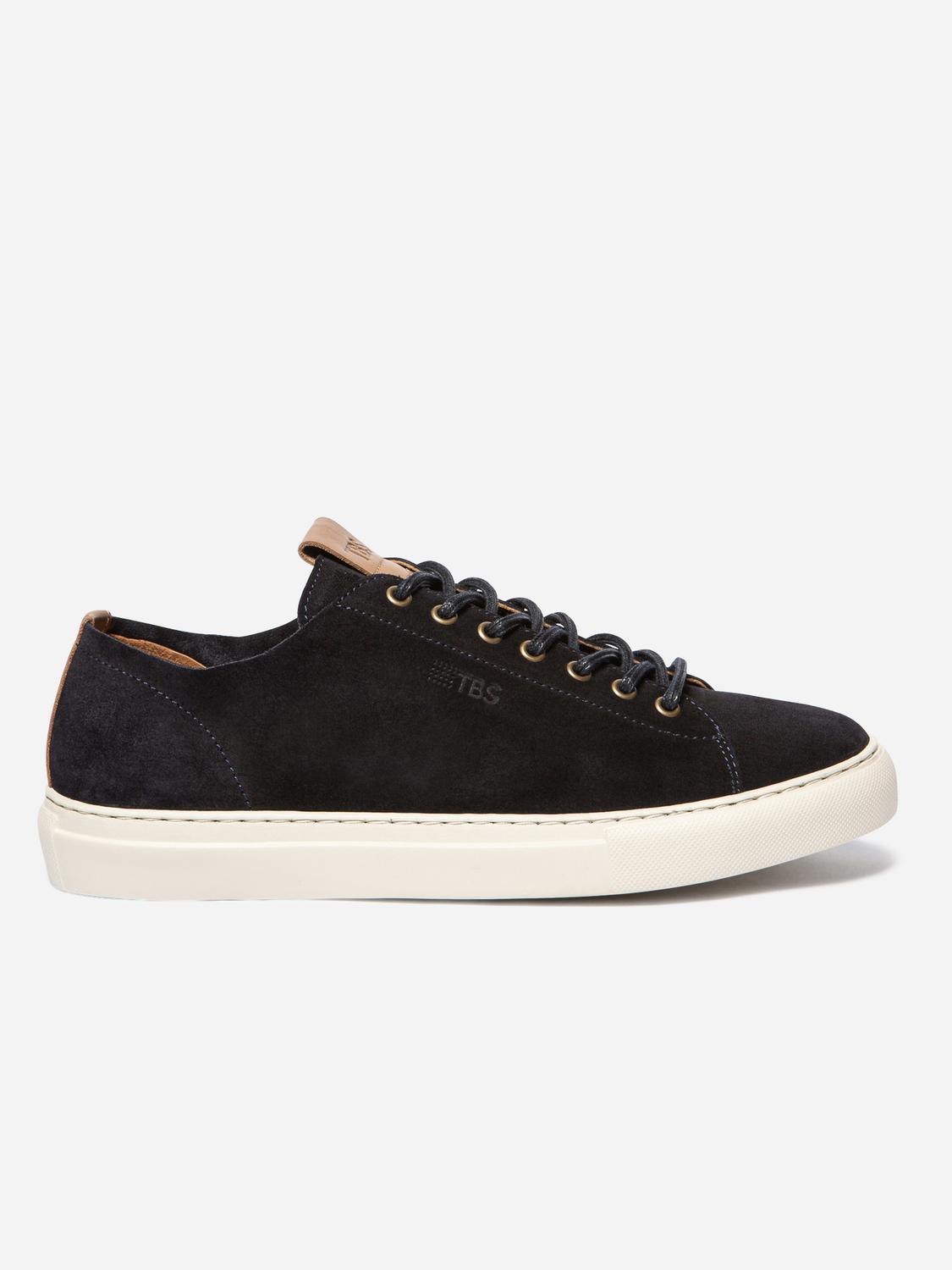Men's leather sneakers Navy ALBERIC