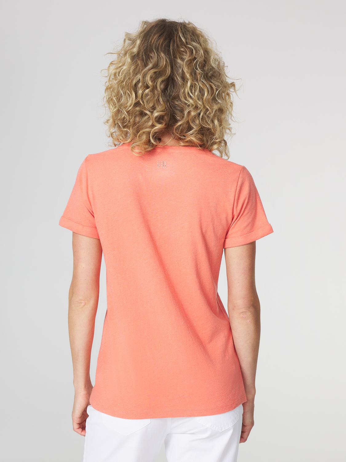 T-Shirt Femme Coton Bio Rose ADINATEE