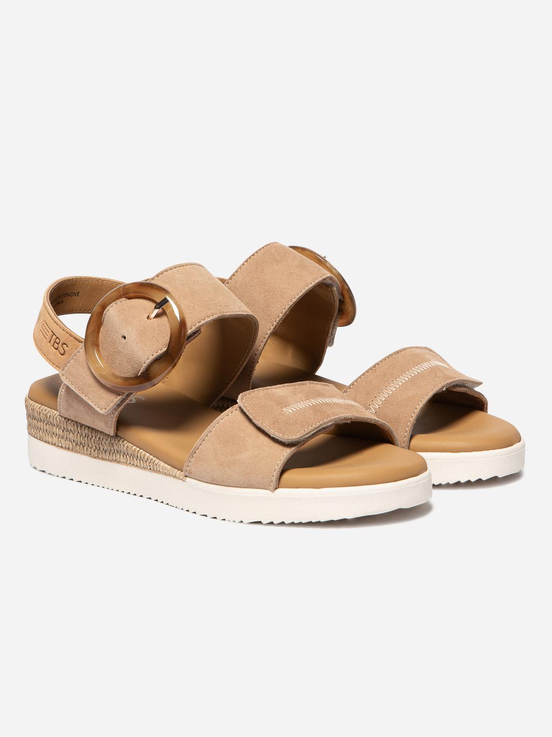 Women's wedge sandals Hazelnut PRALINE