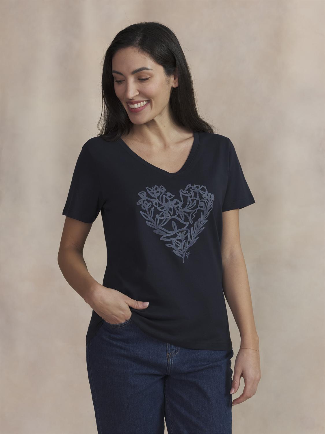 Tee Maille Femme Marine ISANATEE