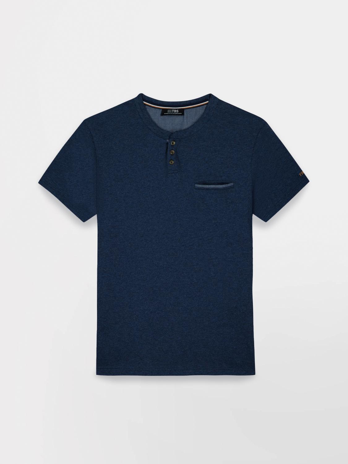 Men's knit T-shirt Navy BLAKETEE