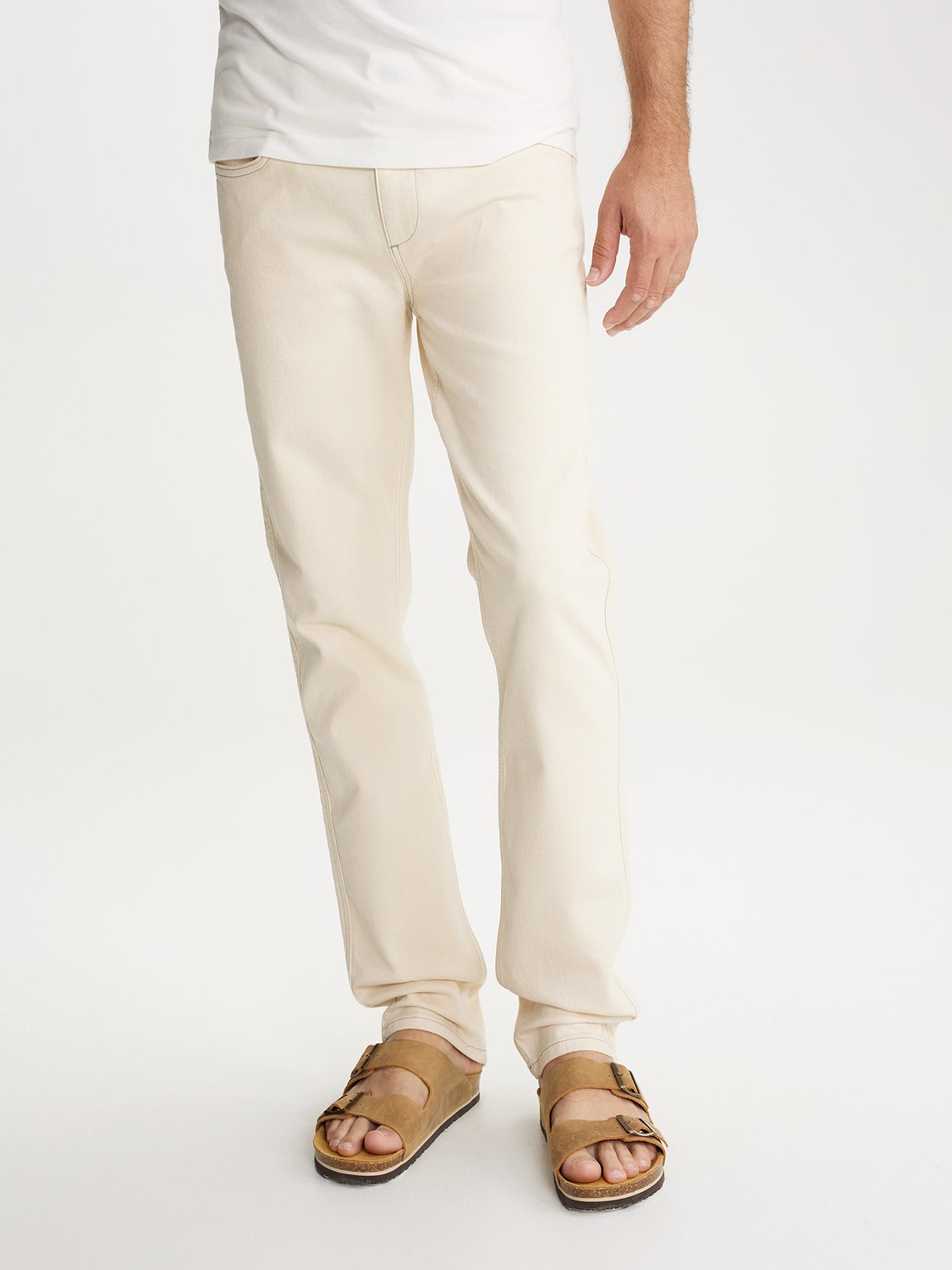 Jean Homme Coton Recyclé Beige