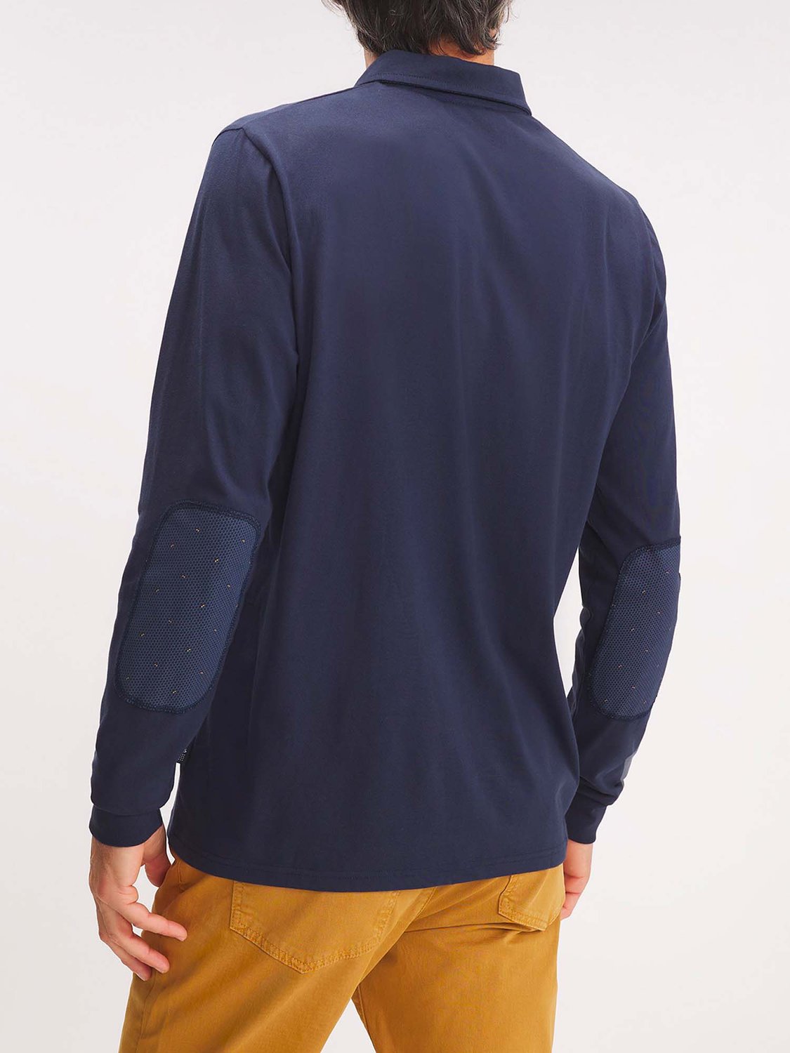 Polo Homme Manches Longues Marine