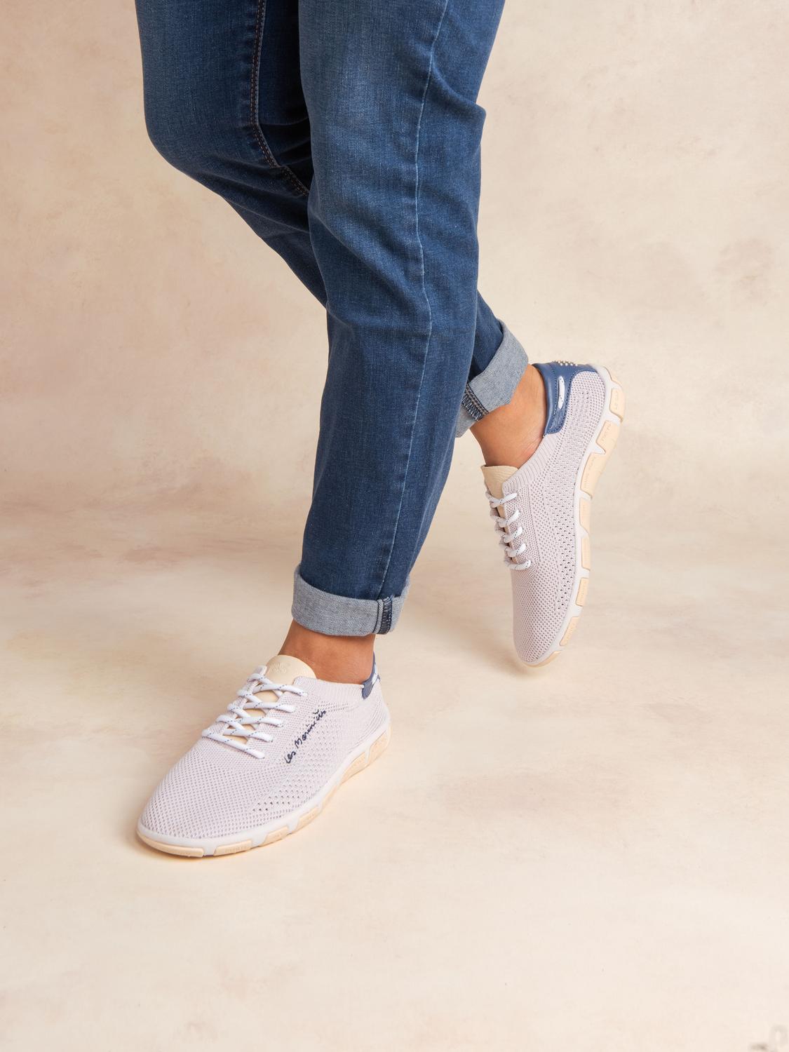 Tennis en toile femme lilas et baltic JAZARIA