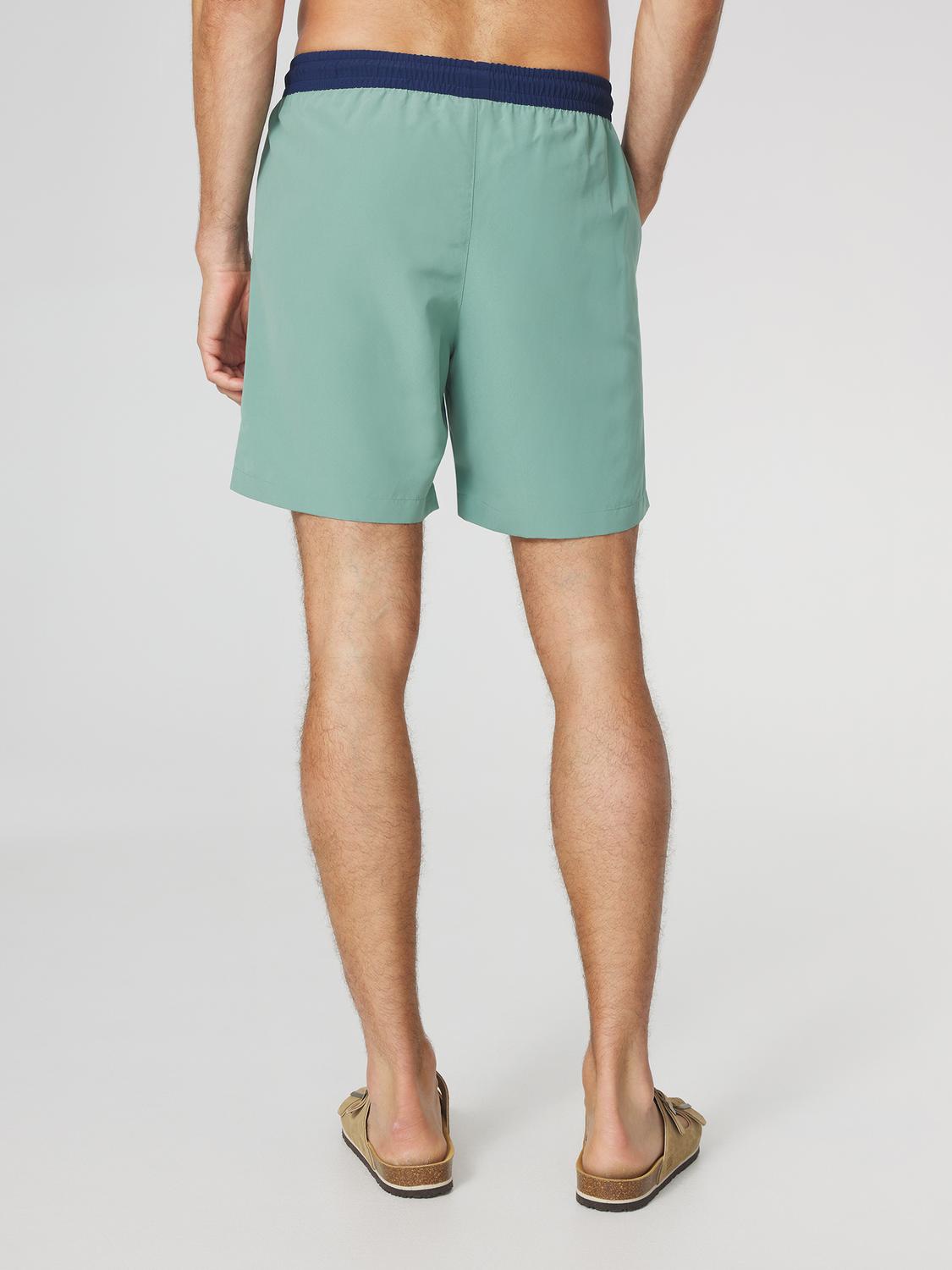 Short de Bain Homme Fabrication Française Cordon ressérrage Ceinture Elastiquée Vert THOMAS