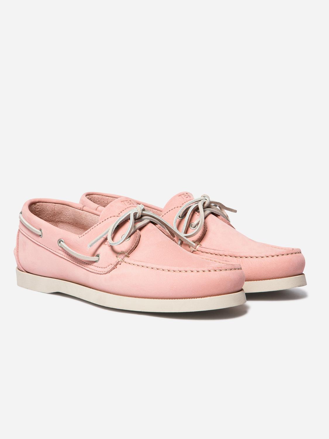 Chaussures bateau homme rose PHENIS