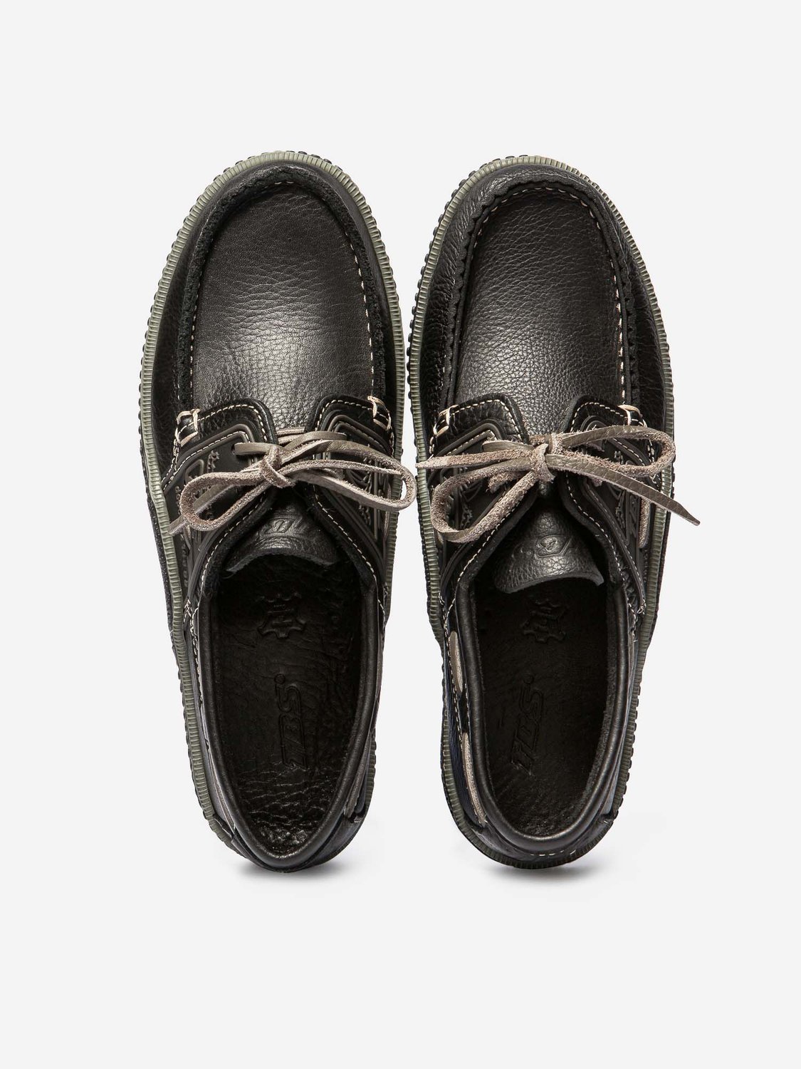 Chaussures Bateau Homme Cuir Noir