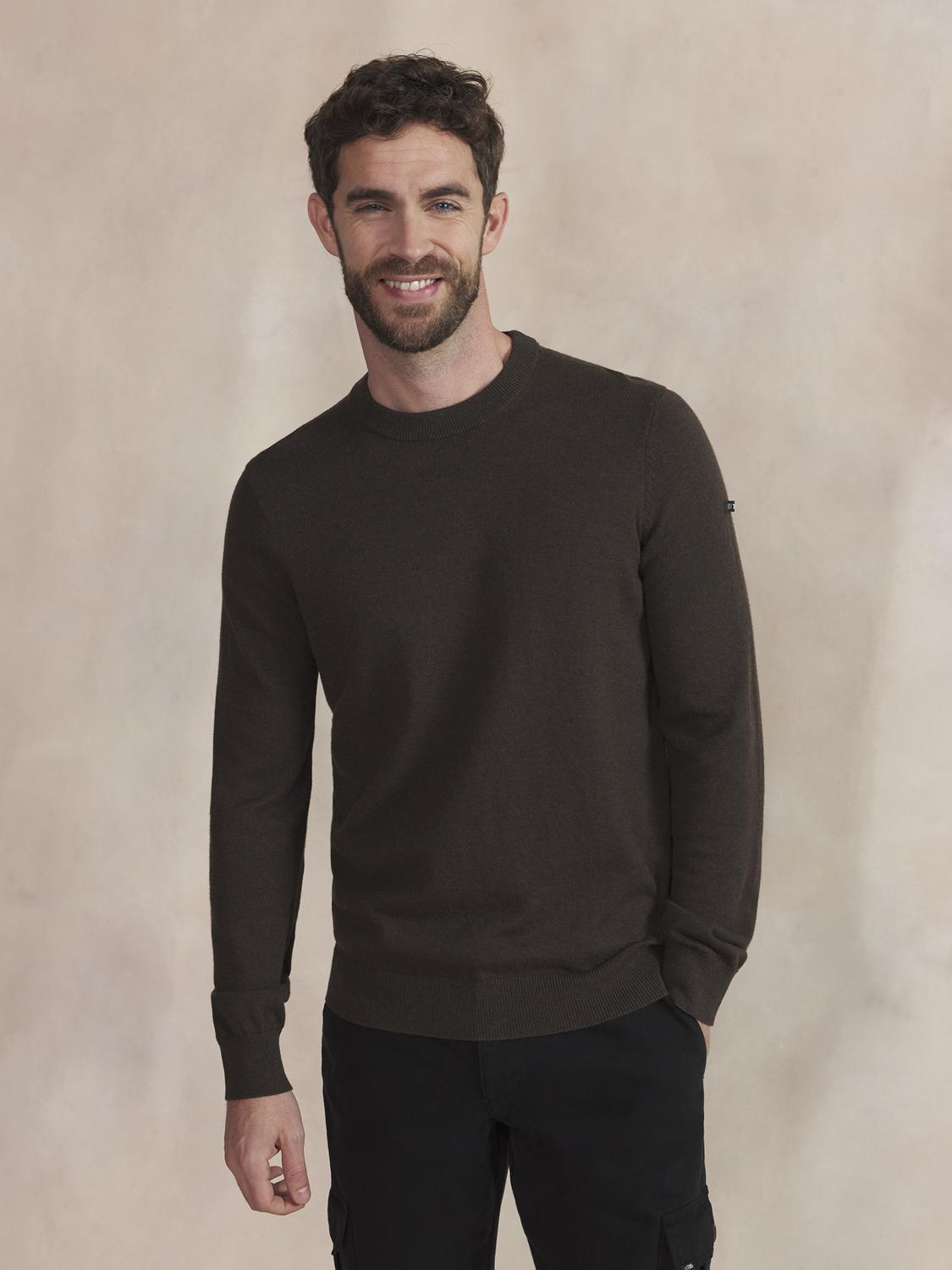 Pull Homme Brun MALIKRON