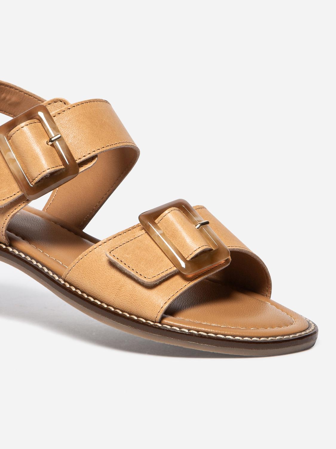 Sandales plates femme cuir ABIGAEL