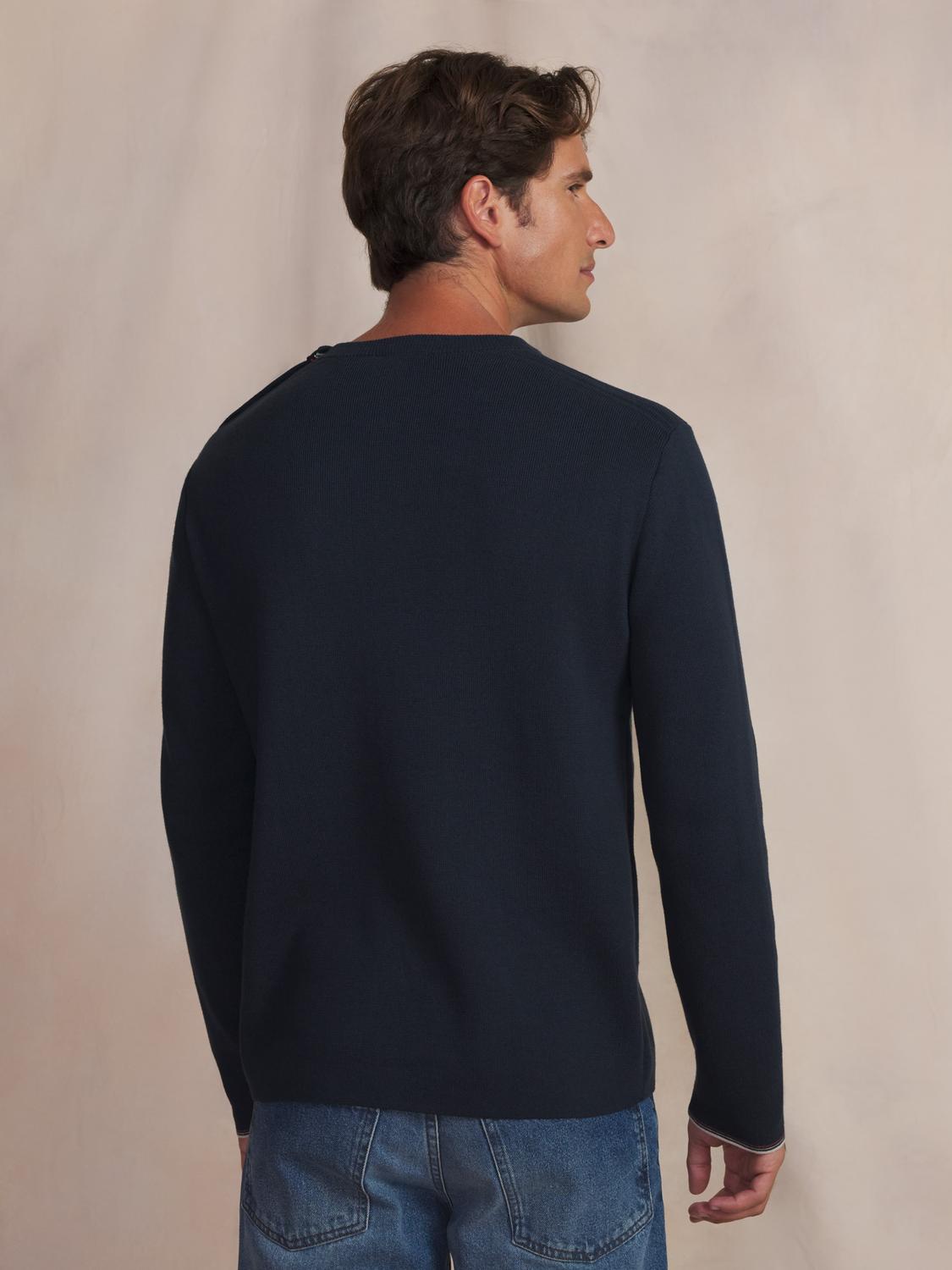 Pull homme navy LORANRON