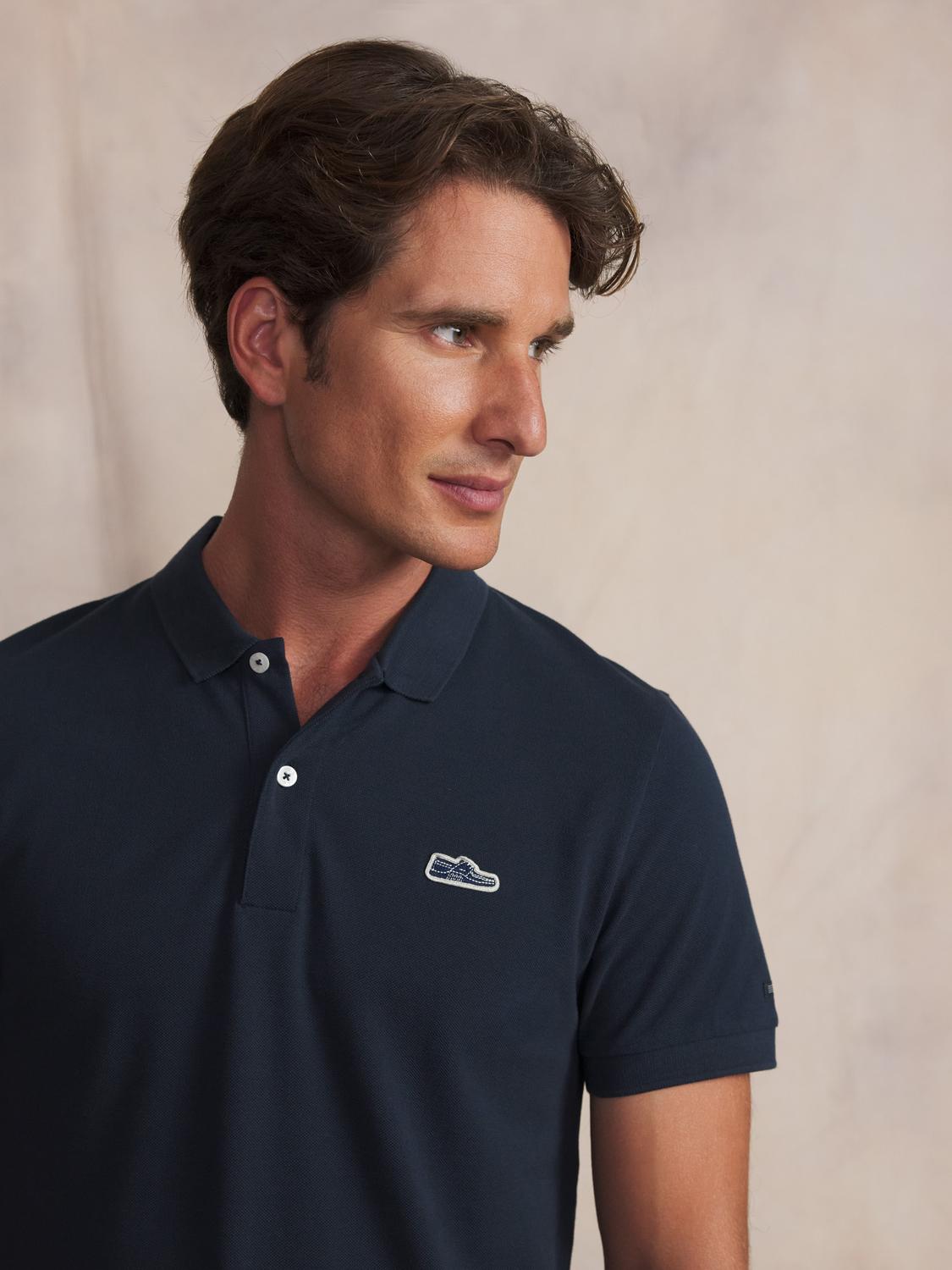 Polo homme navy ICONEPOL