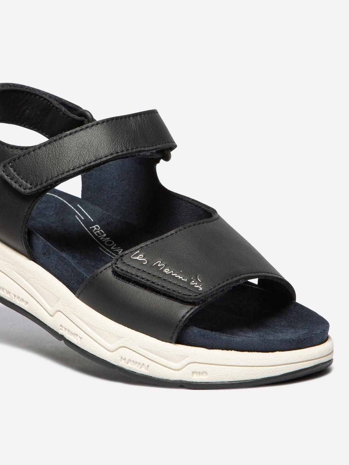 Sandales compensées femme navy LOUISIE