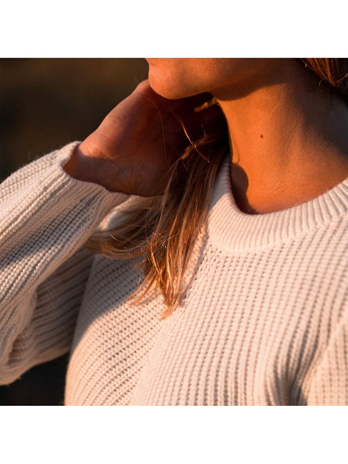 Pull Femme Laine Mérinos Made In France Ecru