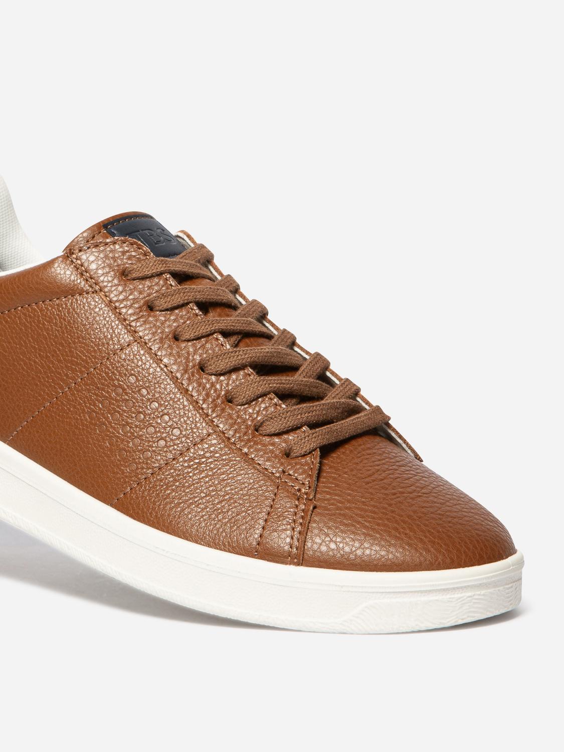 Baskets Homme Fabriquées En France Cuir Marron FLAUBER Baskets Homme Fabriquées En France Cuir Marron FLAUBER