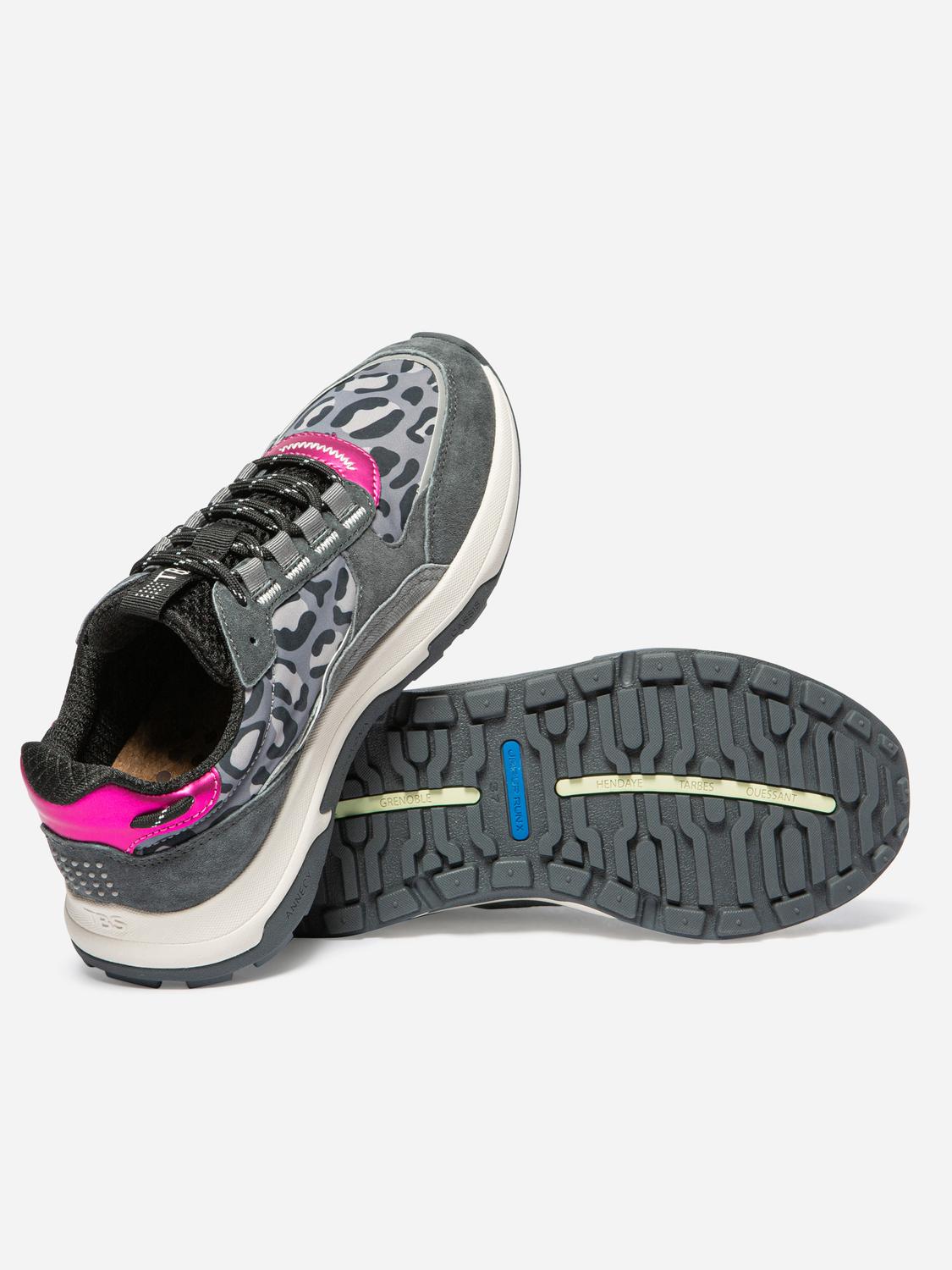 Tennis Noir Leopard JAZONNE Tennis Noir Leopard JAZONNE