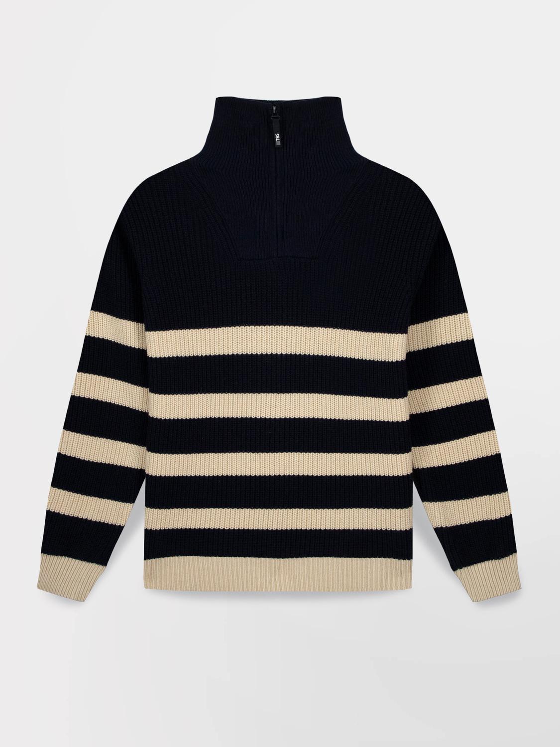 Pull Col Camionneur Homme Beige MORAYCAM