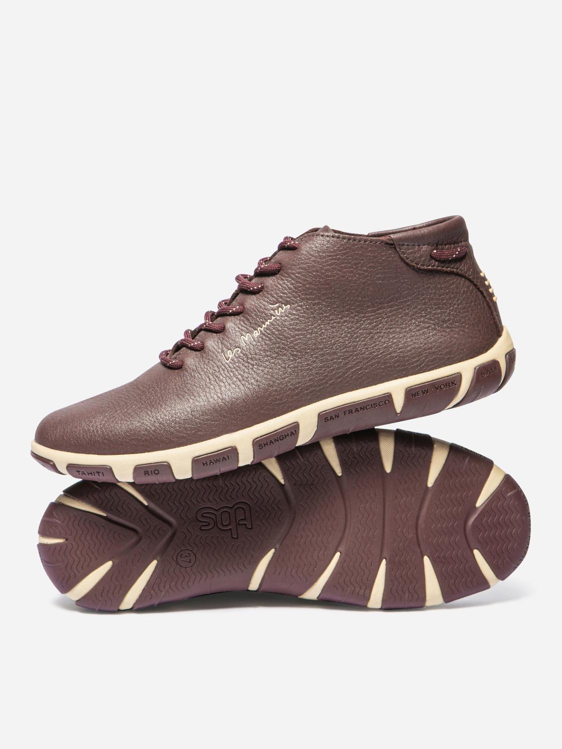 Baskets Mi-Montantes Femme Cuir Synagot JUHAYNA