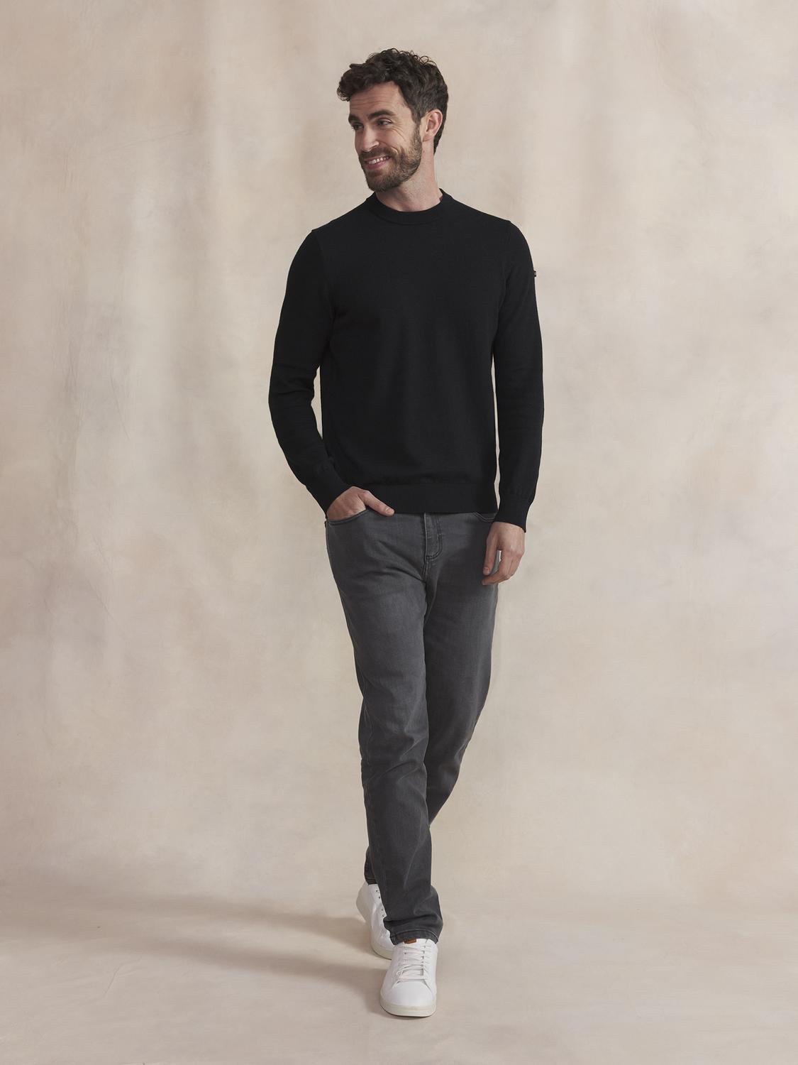 Pull Homme Noir MALIKRON