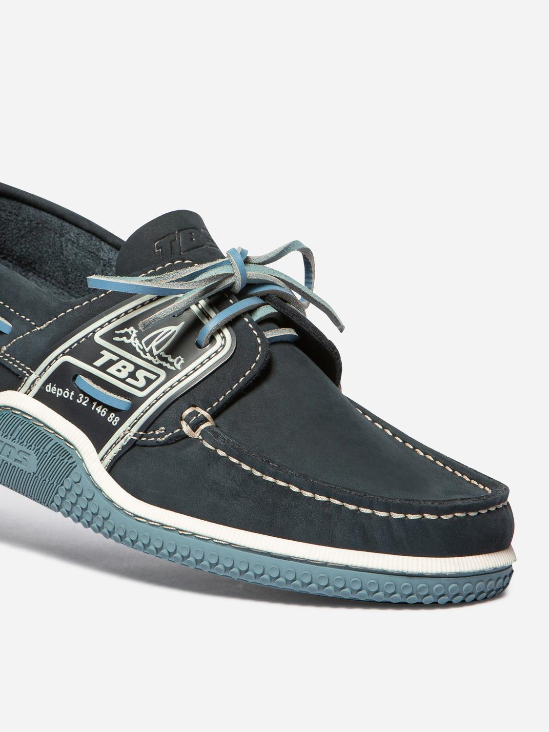 Chaussures bateau homme navy et chambray GLOBEK