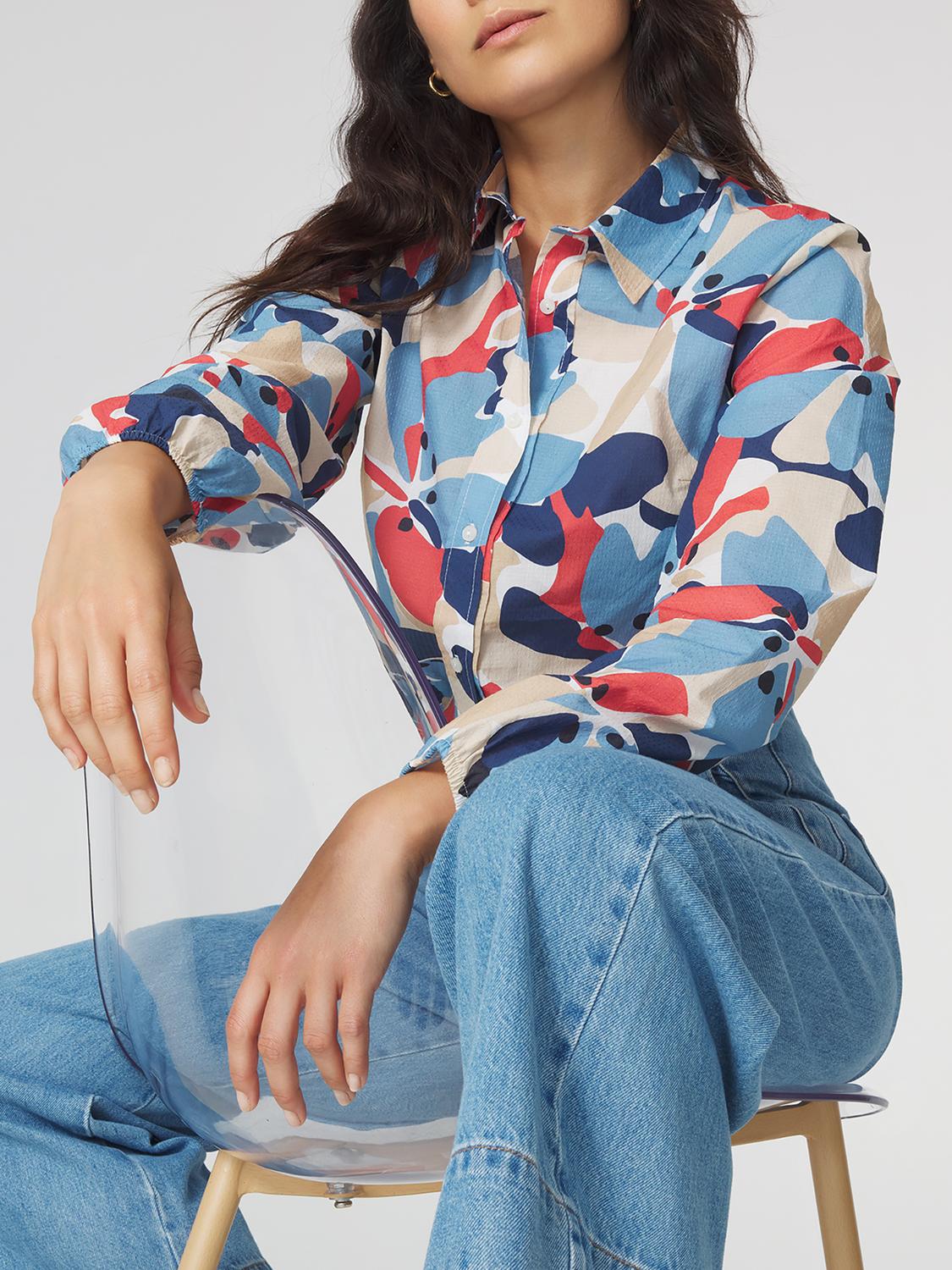 Chemise Femme Imprimés Exclusif TBS Bleu AGLEACHE