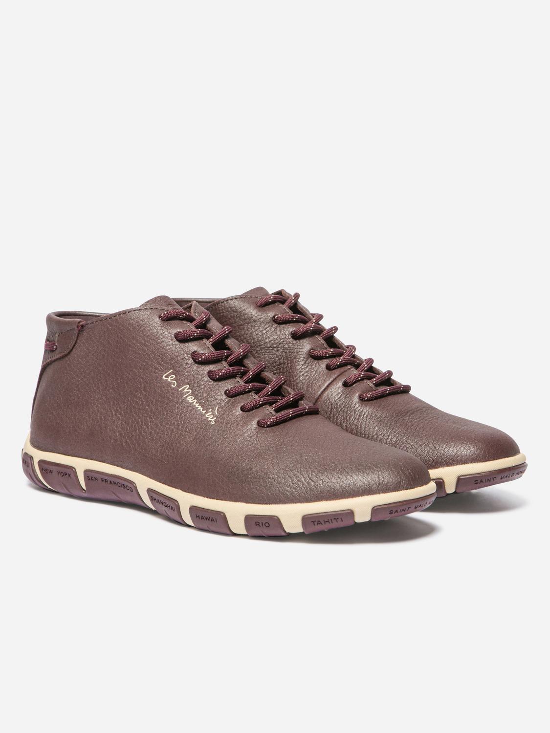 Baskets Mi-Montantes Femme Cuir Synagot JUHAYNA