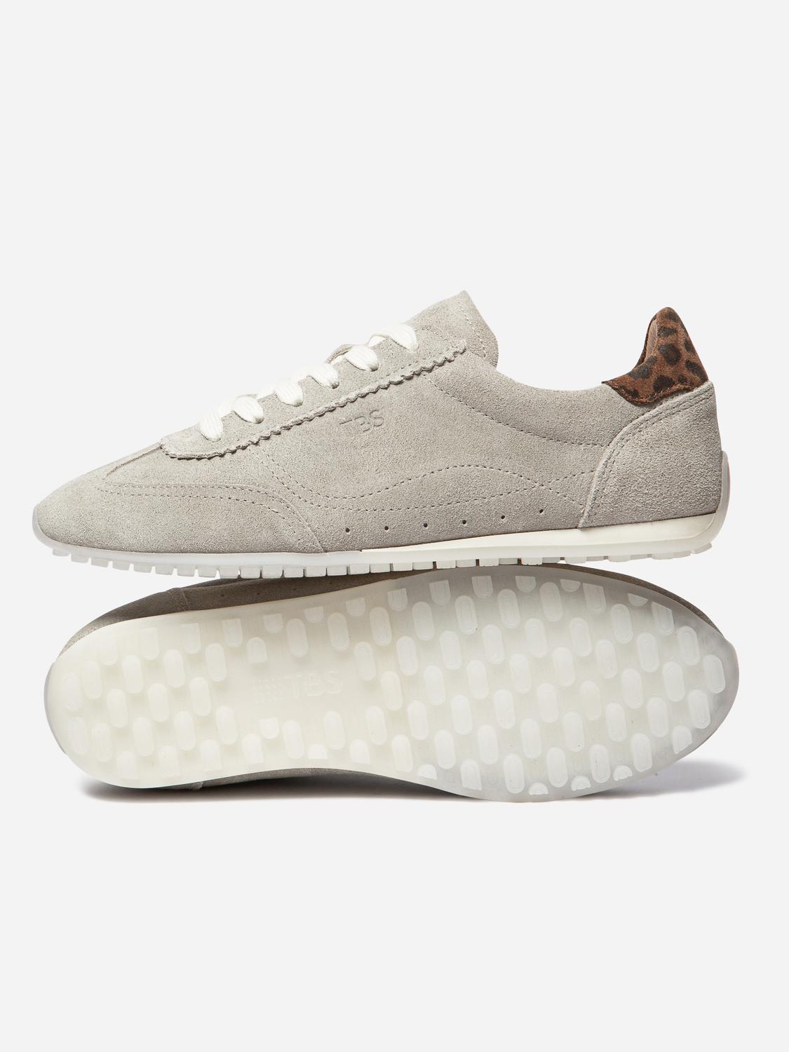 Tennis femme cuir beige ESTRELA