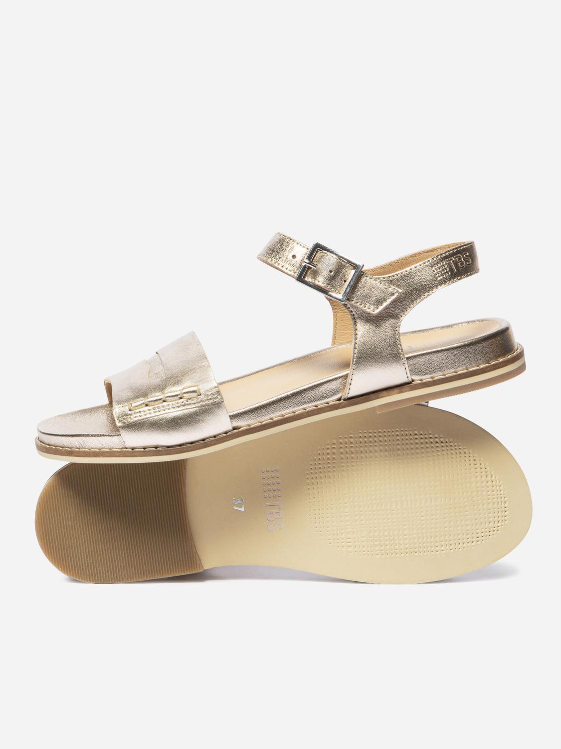 Sandales plates femme bronze MASILIA