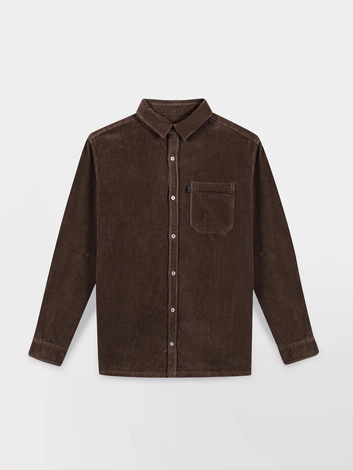 Chemise Homme Coton Brun MAEROCHE