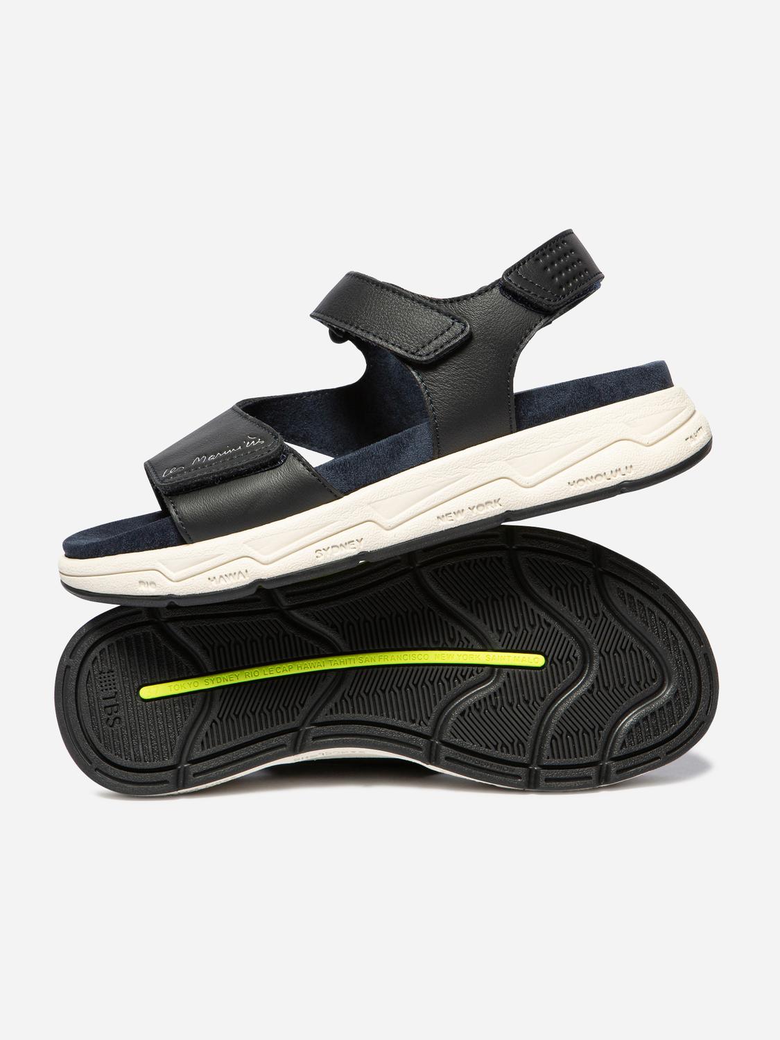 Sandales compensées femme navy LOUISIE