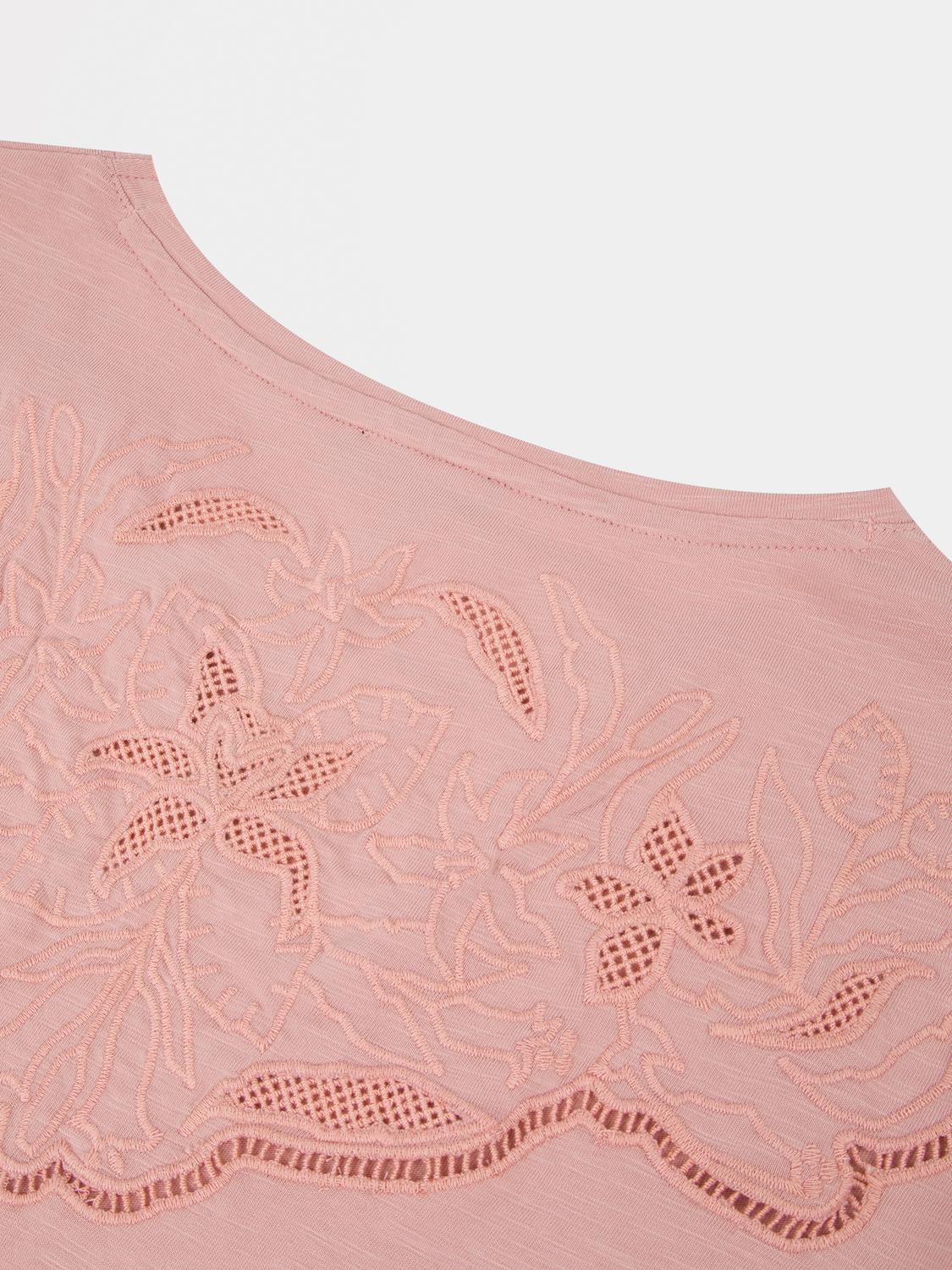 Tee-shirt en maille femme orchidee MAHIATEE