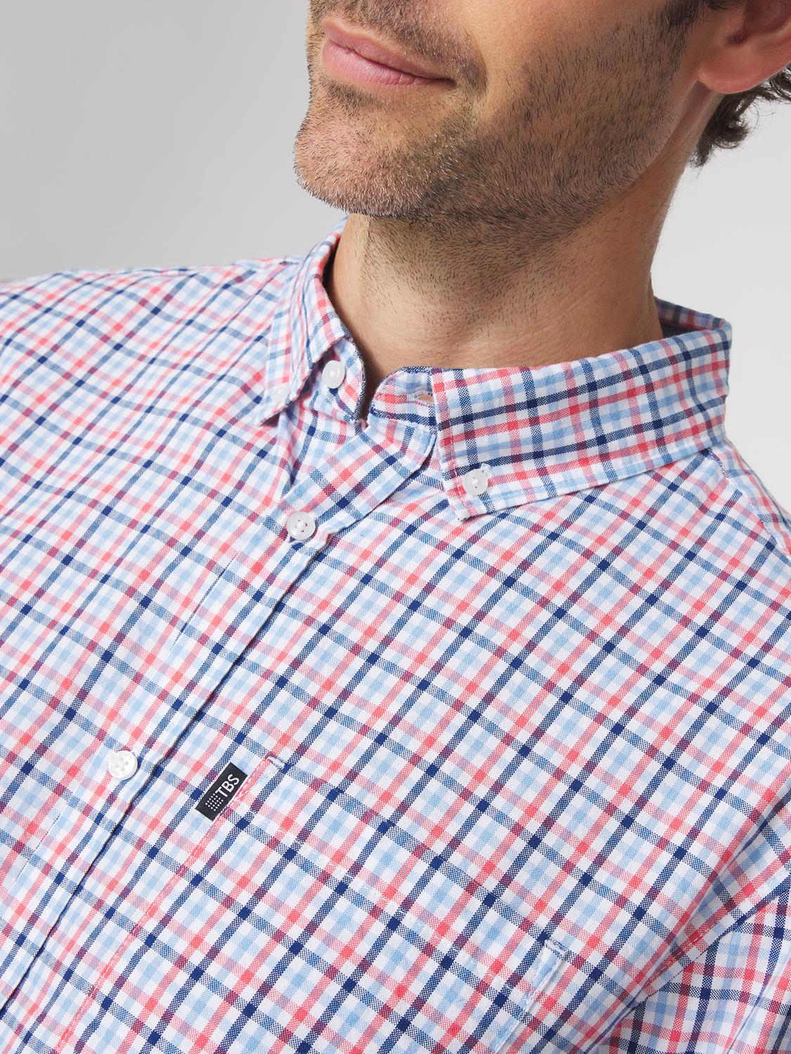 Chemise Homme Manches Courtes à Carreaux ORSONCHA