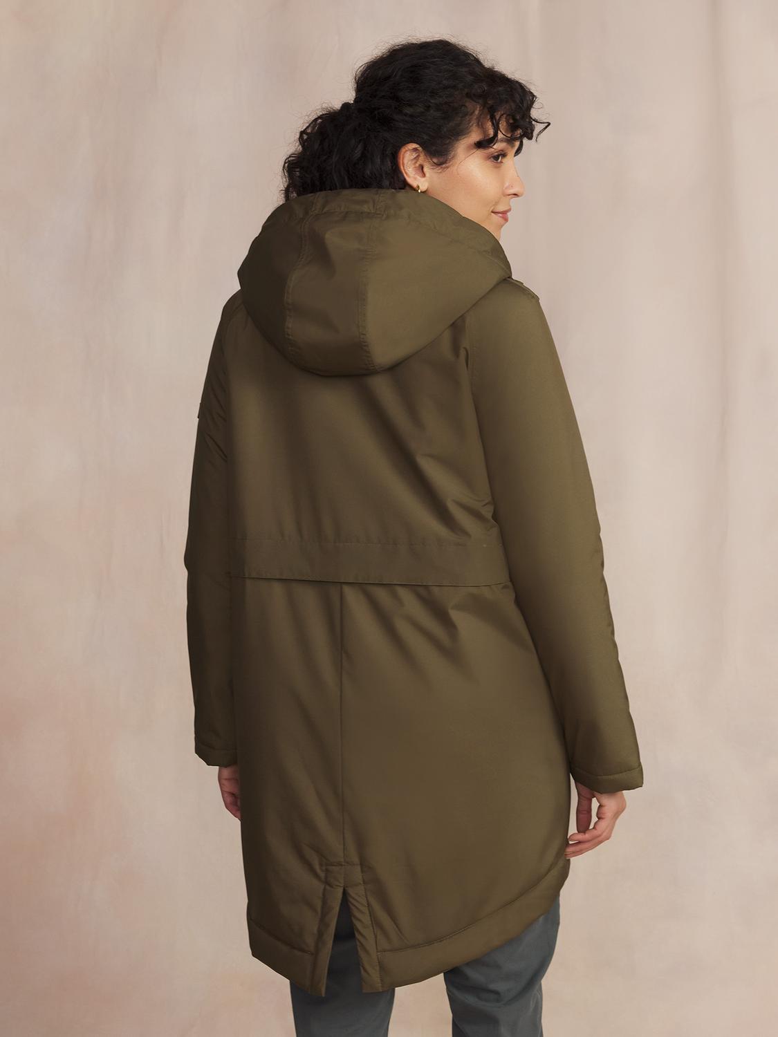 Manteau Long Femme Imperméable A Capuche Marron SUSANLON
