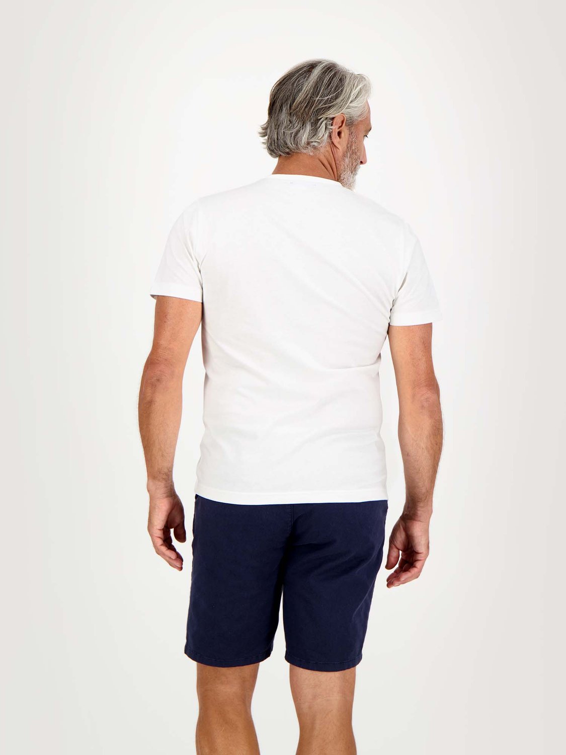 Tee Shirt Homme Print Coloré Coton Biologique Blanc