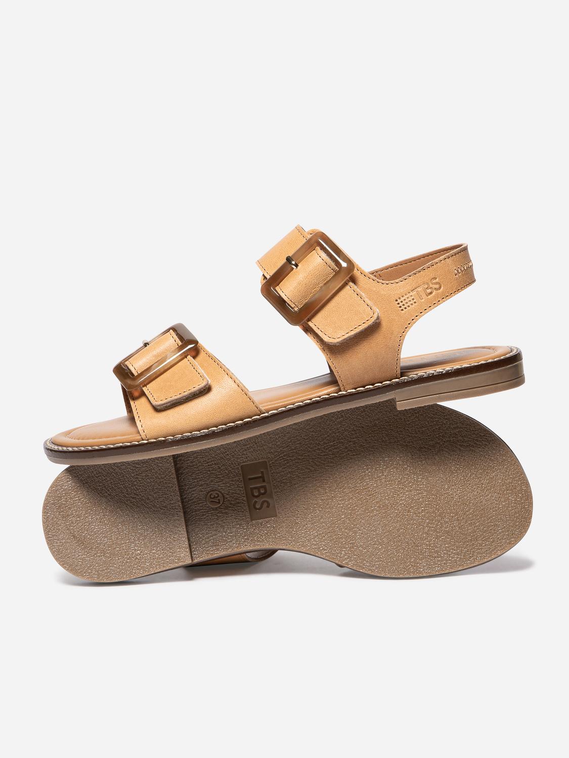 Sandales plates femme cuir ABIGAEL
