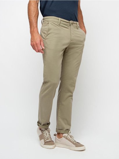 Pantalon Chino Homme Coton Biologique Kaki