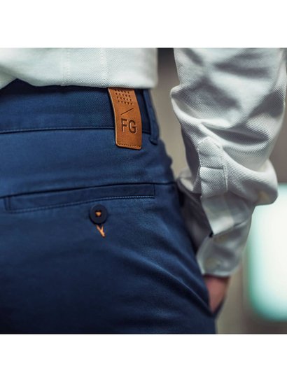 Pantalon Coton Bio Bleu marine