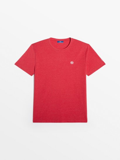 Tee Shirt Homme Manches Courtes Rouge