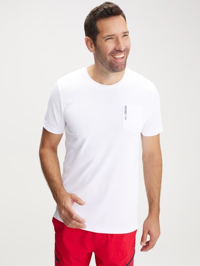 Tee Shirt Homme Anti-UV Manches Courtes Blanc