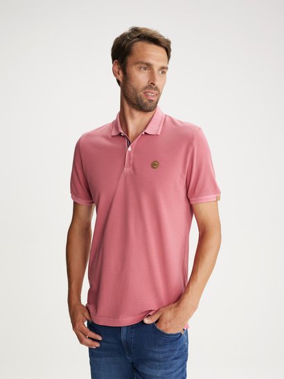 Polo Homme Manches Courtes Rose