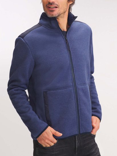 Polaire Homme Manches Longues Marine
