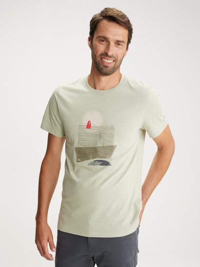 Tee Shirt Homme Coton Biologique Kaki