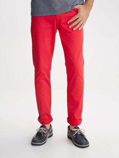 Pantalon Homme Coton Biologique Rouge