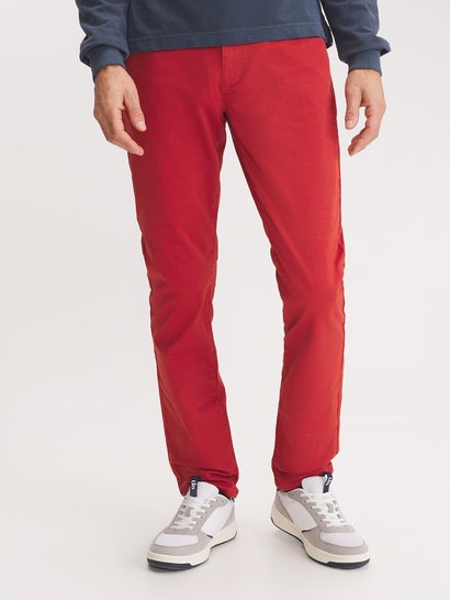 Pantalon Chino Homme Rouge