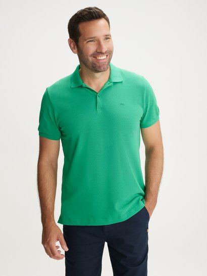 Polo Homme Fabriqué En France Coton Vert
