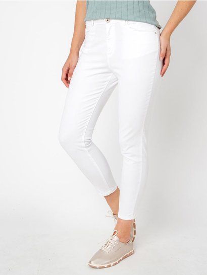 Pantalon Femme 7/8 Coton Bio Blanc